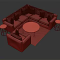 Modern Beige Sofa And Coffee Table Set With Grey Cushions Glass Top And Gold Legs