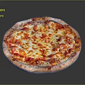Delicious Baked Pizza With Melted Cheese Tomato Sauce Crispy Crust And Golden Brown Topping