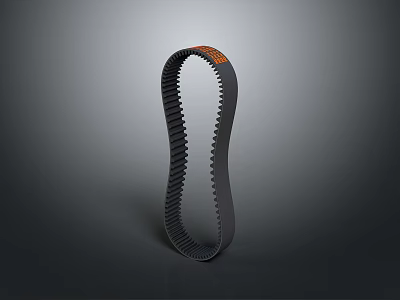Timing belt generator belt auto parts belt cowbelt items 3d model