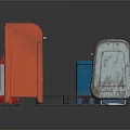 Traffic Control Equipment Including Barriers Warning Devices And Orange Blue Red Cabinets