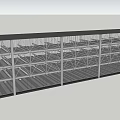 Industrial Metal Storage Racks With Multi tier Frame Structure For Warehouse 3d model