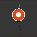 Portable Retractable Tape Measure With Orange Case Yellow Tape And Metal Hook