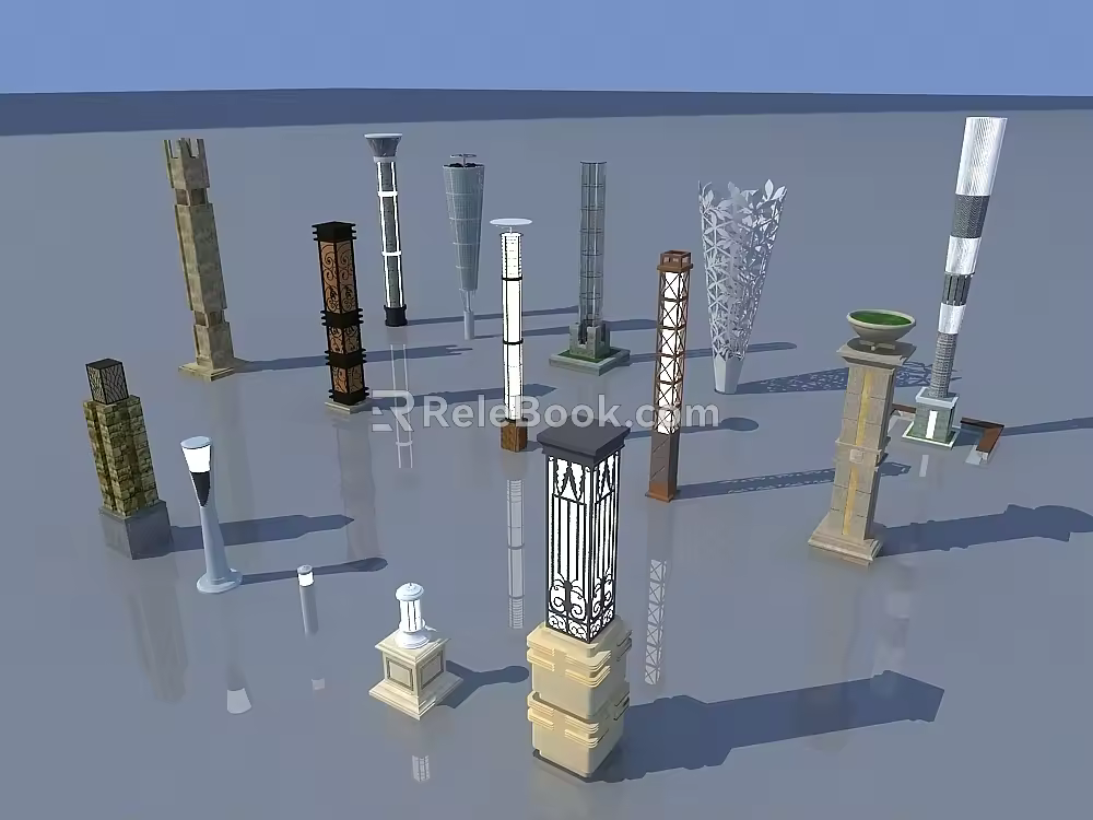 Lamp post 3d model