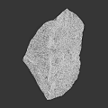 Detailed 3D Mountain Model Featuring Rocky Texture And Green Vegetation