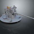 modern turret turntable sci-fi tower defense game tower defense 3d model