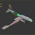 3D Model Cargo Airplane Featuring Open Hold White Fuselage Detailed Wings And Tail