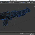 DC15S Star Wars Explosive Rifle Submachine Gun Semi-automatic Rifle Machine Gun Low Face Number Low Model Simple Model Game Sub-era Movie and TV Level 3d model