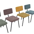 Modern Upholstered Single Chair with Multiple Colors Black Metal Legs for Home Decor