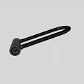 Modern Black Sleek Door Handle With Minimalist Design For Home Interior