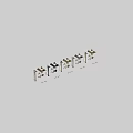 Golden Modern Shower System With Faucets Handles And Bathroom Accessories