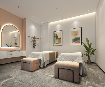 Modern SPA Beauty Room 3d model