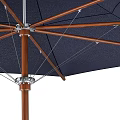 Outdoor Canopy With Dark And Light Colors Wooden Frame Garden Patio Sturdy Design