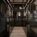 Modern Bedroom Interior With Dark Walls Large Window Curtains Bed Desk And Chair