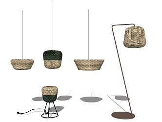 Silent lamp combination 3d model