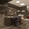 AGIO Specialty Store Interior With Display Shelves Bags Accessories And Modern Design