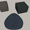sofa stool combination square 3d model