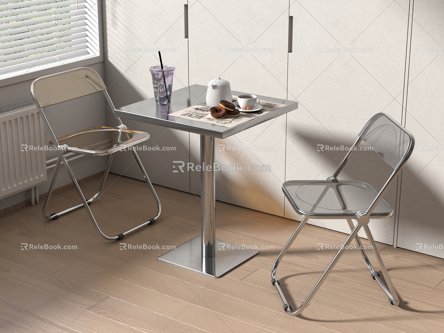 Modern Leisure Tables and Chairs Negotiation Tables and Chairs Dining Tables and Chairs 3d model