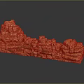 Rocky Terrain With Layered Brown Rock Structure Natural Texture And Detailed Formation