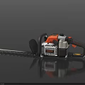 Professional Hedge Trimmer With Long Blade Orange Black Design For Garden Care