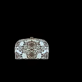 Stylish Floral Pattern Cap With White And Brown Design For Fashionable Look