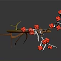 3D Rendering of Organ and Hair Structure with Vascular Roots Fibrous Strands and Red Cells