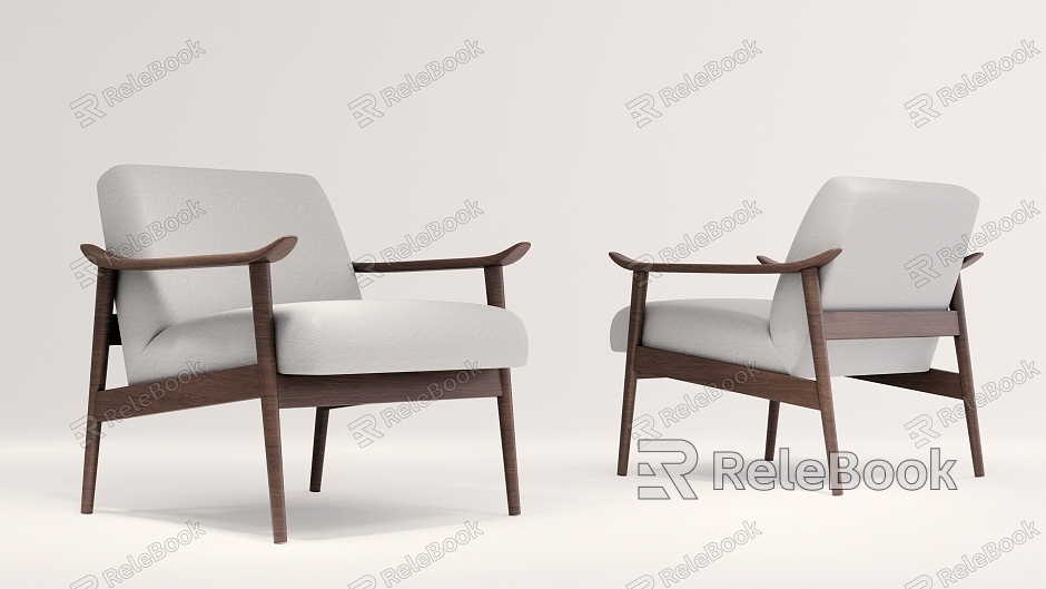 New Chinese Style Single Sofa Leisure Chair model