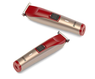SUPVOX Red And Gold Hair Clippers With Modern Design For Home Grooming Use 3d model