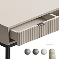Modern Home Desk Design With Grey Drawers And Black Metal Frame