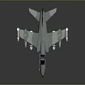 Light Green And White Military Jet Model With Weapons Attached Numbered Tail On Dark Surface