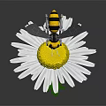 Modern mechanical bee machine bee mech bee 3d model