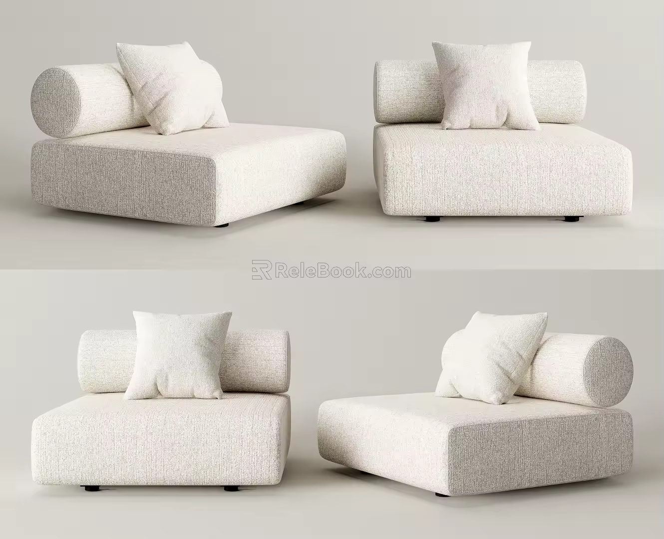Modern Minotti Single Sofa 3d model