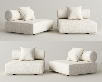 Modern Minotti Single Sofa 3d model