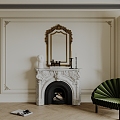 French Fireplace 3d model