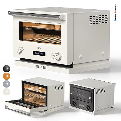 Modern Design Kitchen Appliances Oven with Multiple Colors Sleek Style and Home Use 3d model