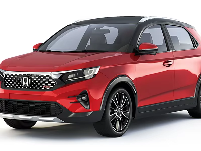 Red SUV Car Exterior Design With Modern Styling And Details 3d model