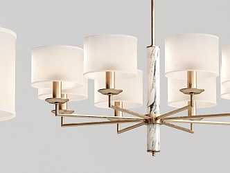 Modern chandelier multi-head chandelier 3d model