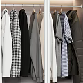 Modern Open Closet Interior Design With Hanging Clothes Folded Garments Storage Boxes Hats And Bags