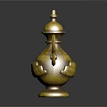 Yellow Swan Shaped Decorative Teapot With Lid Curved Spout And Base