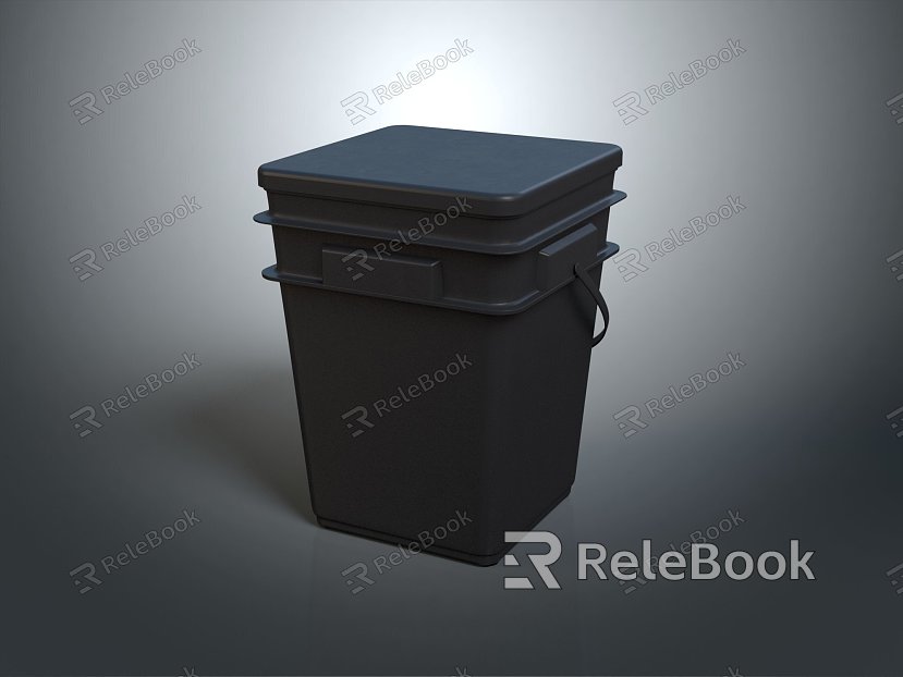 Modern trash can outdoor trash can public trash can sorting trash can model