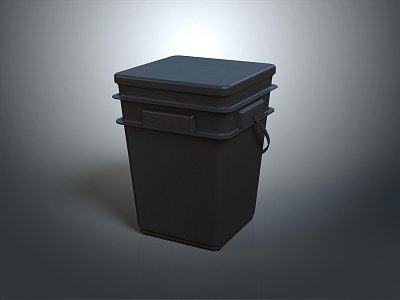 Modern trash can outdoor trash can public trash can sorting trash can 3d model