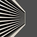 Sleek Modern Air Conditioner Air Vent With Horizontal Metal Grille Design