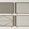 Different Types Of Fence Designs Featuring Diamond Mesh And Grid Patterns