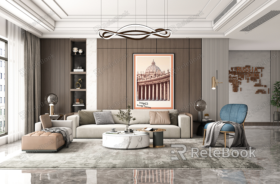 Light Luxury Living Room model