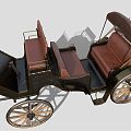 Vintage carriage 3d model