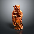 The Wise Man Tiegai Li Eight Immortals Figure Old Man Old Man Ancient Old Man Ancient Wise Warlock Master 3d model