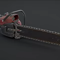 High Quality Chainsaw Hardware Tool With Sharp Metal Chain And Red Engine