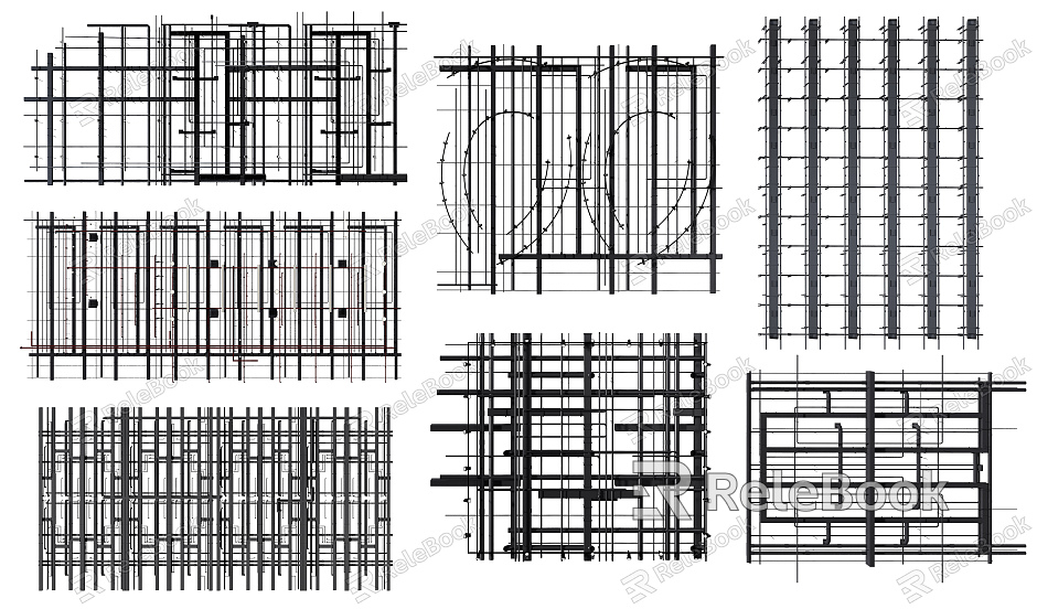 Industrial LOFT pipe pipe ceiling combination model