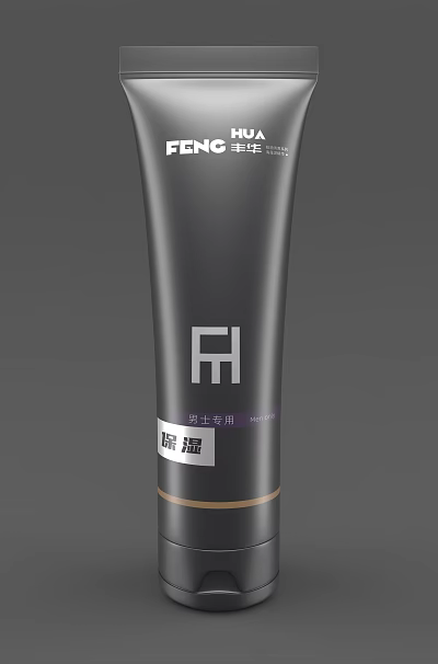 FENG HUA Face Balm Cosmetic Skincare Product In Black Tube Design 3d model
