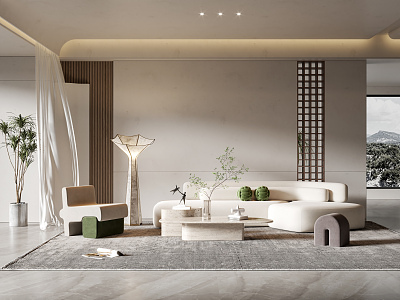 The Silent Living Room 3d model