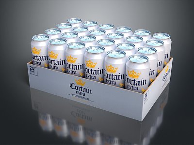 Modern Beverage Carbonated Beverage Aluminum Products Energy Drink 3d model